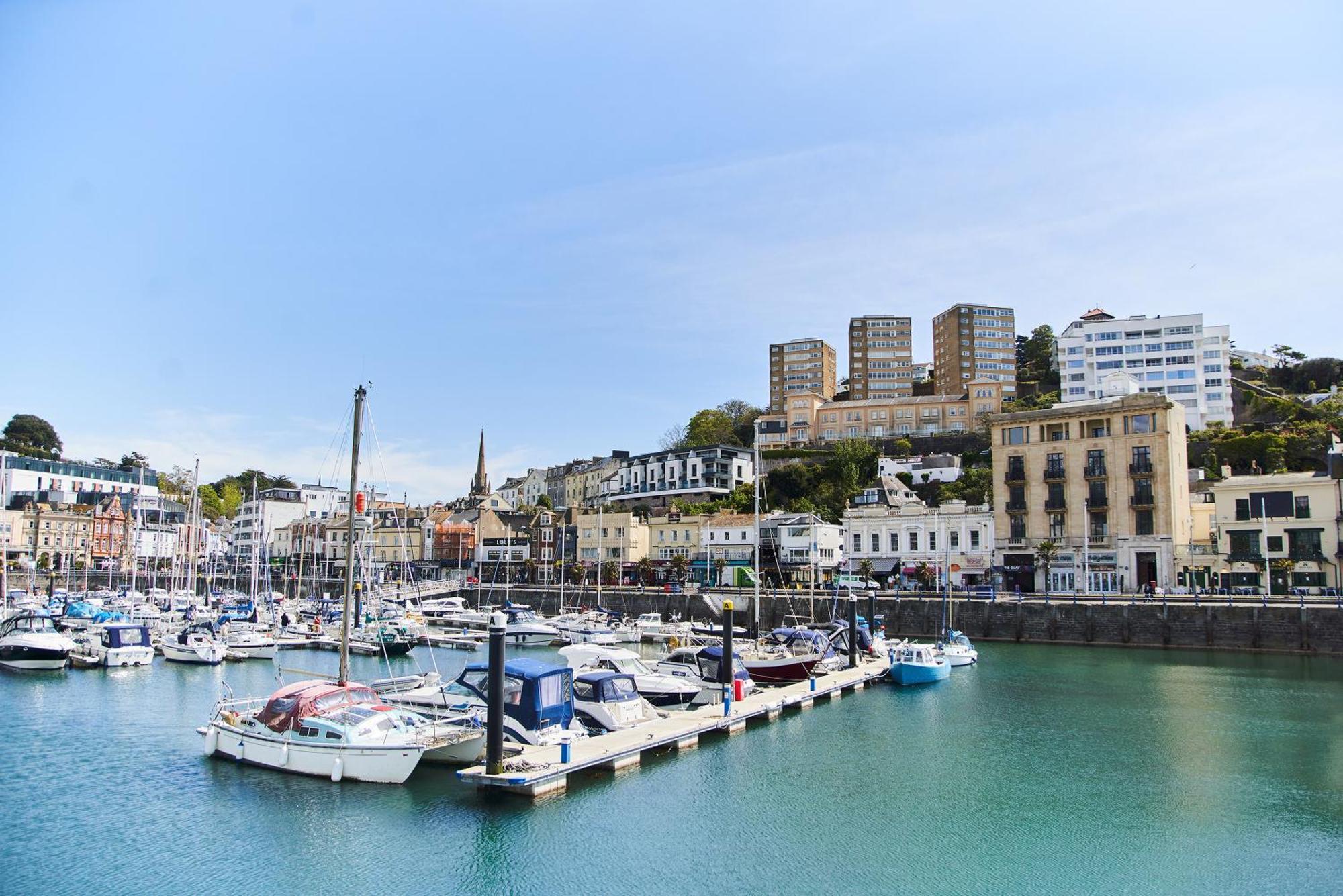דירות Harbour Breeze - Contemporary Waterside Bolthole On Torquay'S Iconic Marina מראה חיצוני תמונה